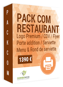 Création graphique de documents pour restaurant