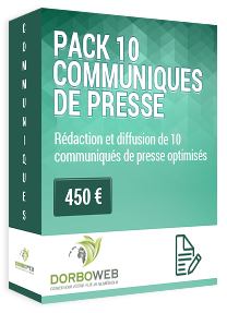 Rédaction et diffusion de 10 communiqués de presse