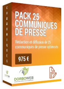 Rédaction et diffusion de 25 communiqués de presse