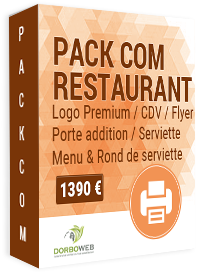 Création graphique de supports de communication pour restaurant