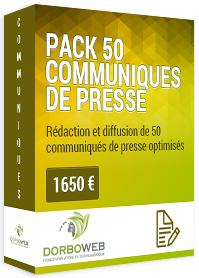 Rédaction et diffusion de 50 communiqués de presse